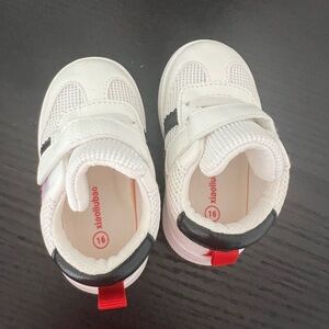 White and Black Kids Shoes